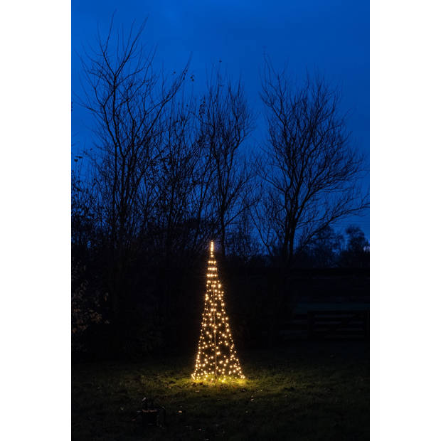 Anna's Collection - Tree With Star On Pole diameter70X200 cm 236 Led Classic Warm