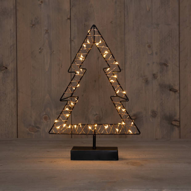 Anna's Collection - B.O.T. Indoor Black Tree 24X35,5 cm40Led Classic