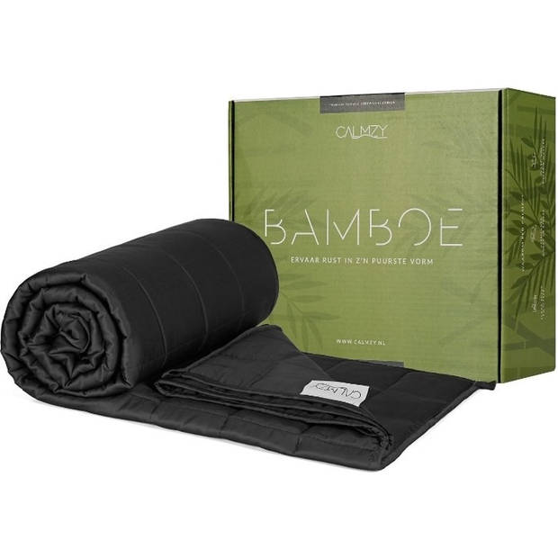 Calmzy Bamboe Verzwaringsdeken 9kg - Weighted blanket 150x200 cm - Zwaartedeken eenpersoons -