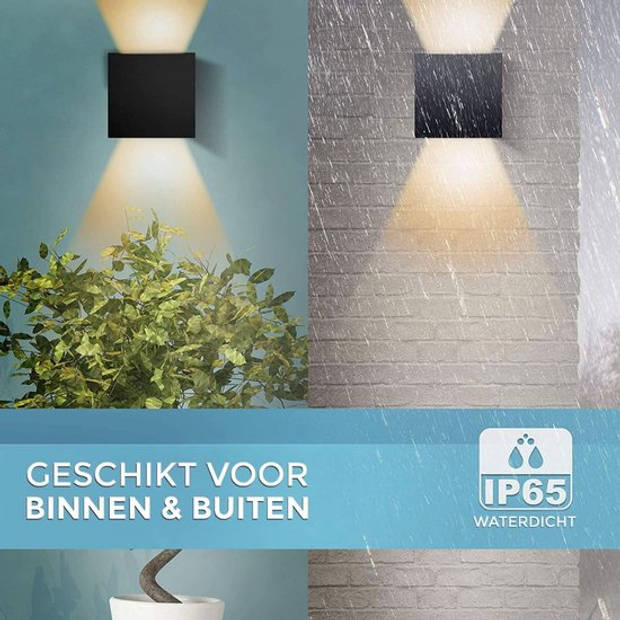 Nince Wandlamp Met Bewegingssensor - 12W - Geschikt voor Binnen/Buiten - Industrieel Modern