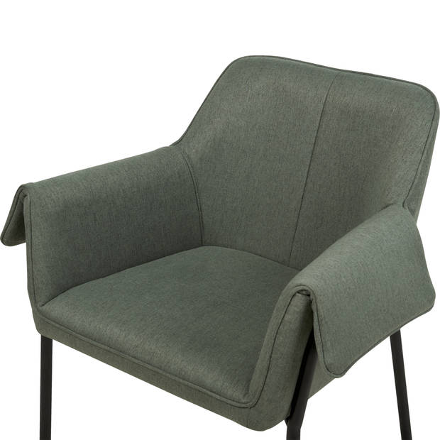 Beliani ARLA - Fauteuil-Groen-Polyester