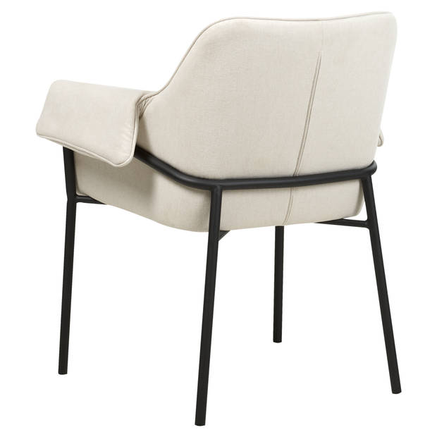 Beliani ARLA - Fauteuil-Wit-Polyester