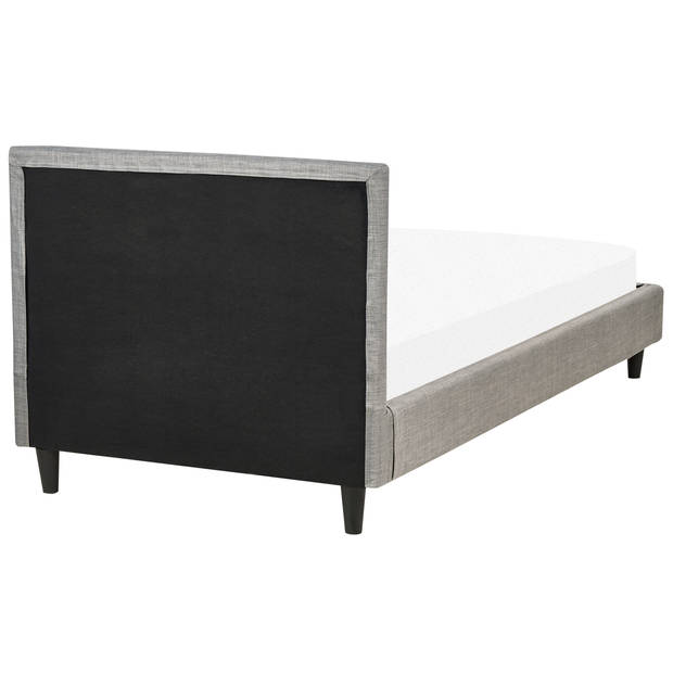 Beliani FITOU - Bekleding voor bedframe-Grijs-Polyester