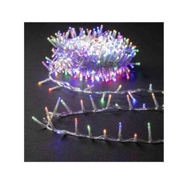 Feeric lights and christmas clusterlichtjes gekleurd -1875cm -750 leds - Kerstverlichting kerstboom