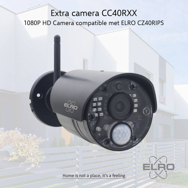 ELRO CC40RXX Extra Camera voor ELRO CZ40RIPS 1080P HD Draadloze Beveiligingscamera Set