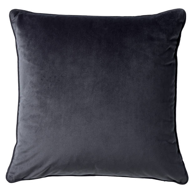 Dutch Decor - FINNA - Sierkussen 45x45 cm met kussenhoes van 100% gerecycled polyester - Eco Line collectie - Charcoal G