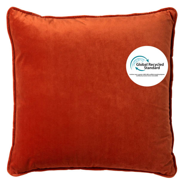 Dutch Decor - FINNA - Kussenhoes 45x45 cm 100% gerecycled polyester - Eco Line collectie - Potters Clay - oranje