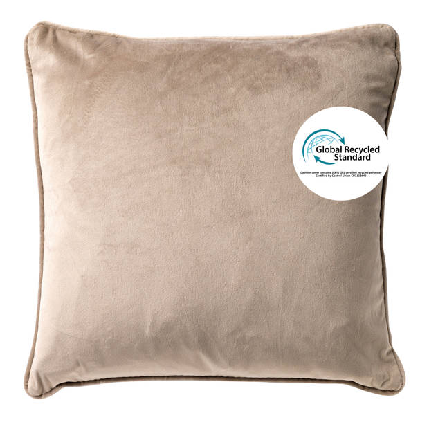 Dutch Decor - FINNA - Kussenhoes 45x45 cm 100% gerecycled polyester - Eco Line collectie - Pumice Stone - beige