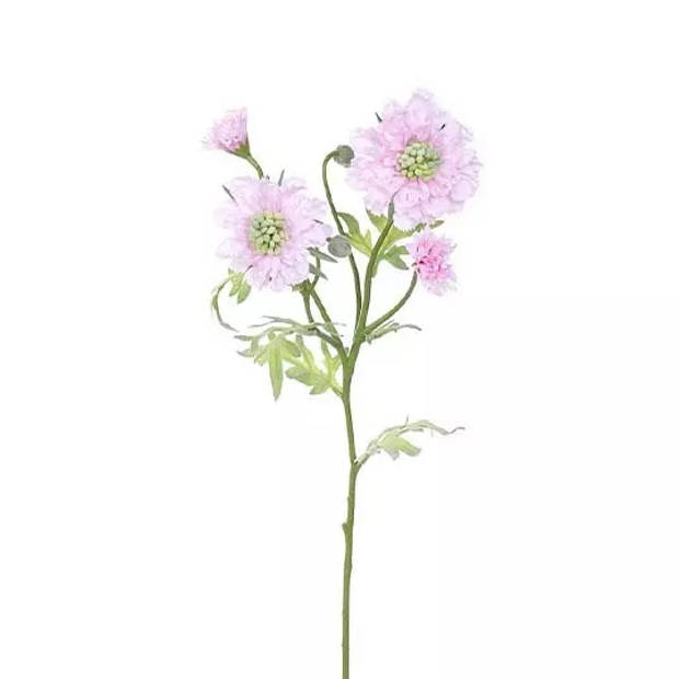 Buitengewoon de Boet - Scabiosa Tak Licht Roze 60 cm kunstplant