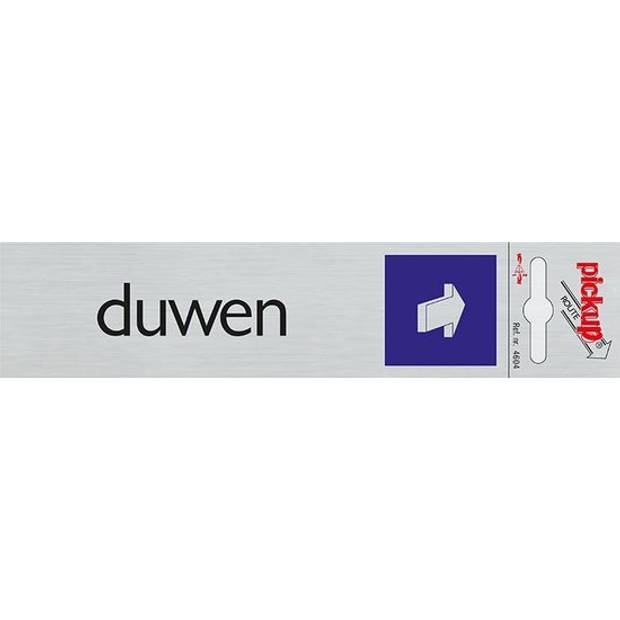 Pickup - Route Alulook 165 x 44 mm Sticker duwen amsterdam