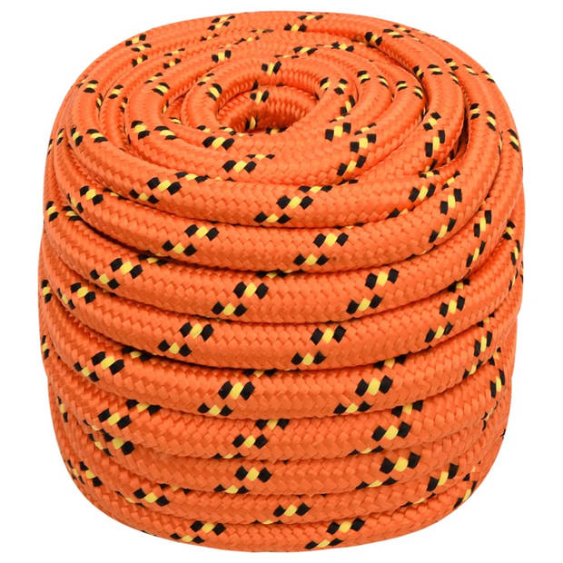 vidaXL Boot touw 20 mm 100 m polypropyleen oranje