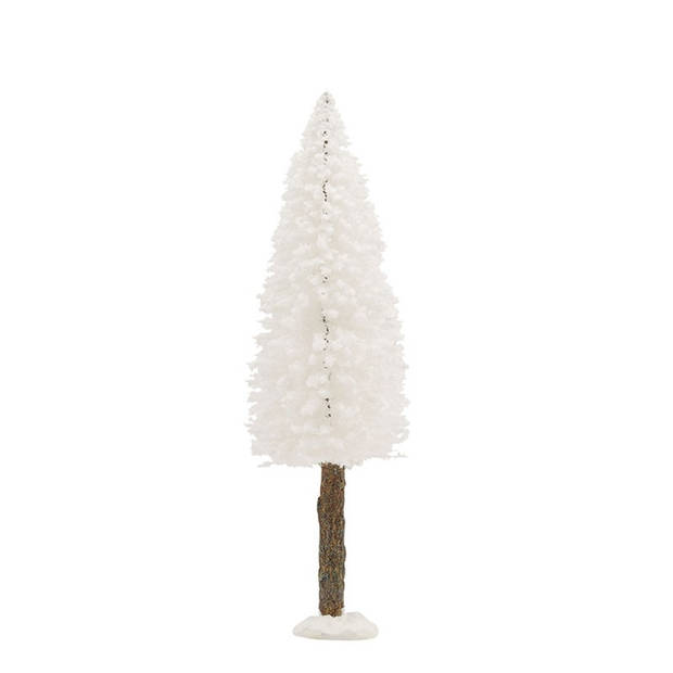 Luville Bristle Tree on log White 20 cm
