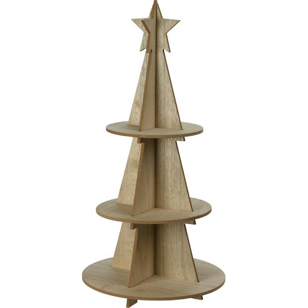 Nampook - Etagere Xmas Tree Wood 29X60 cm