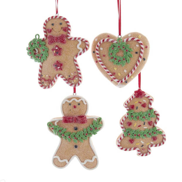 Kurt S. Adler - Claydough Gingerbread With Holly 3.5 Inch