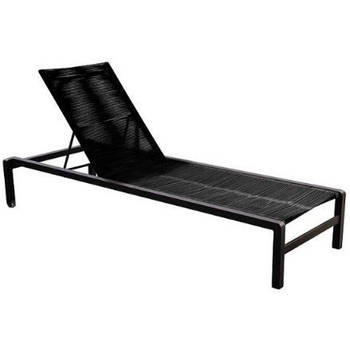 Yoi - Ishi stackable lounger alu black/rope black