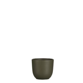 Mica Decorations - Tusca pot rond groen - h9xd10cm