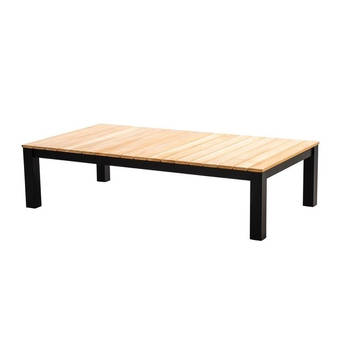 Yoi - Midori coffee table 140x75cm. alu black/teak