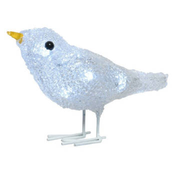 1x LED acryl figuren vogel 16 cm - kerstverlichting figuur