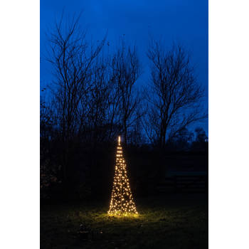 Anna's Collection - Tree With Star On Pole diameter70X200 cm 236 Led Classic Warm