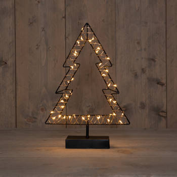 Anna's Collection - B.O.T. Indoor Black Tree 24X35,5 cm40Led Classic