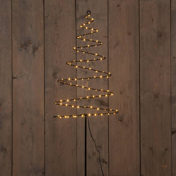 Anna's Collection - B.O.T. Outdoor Black Tree On Stick 33X103 cm88 Led Classic