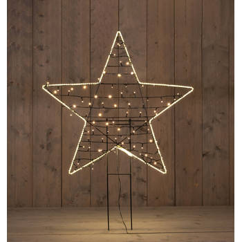 Anna's Collection - Smd Star With Led Inside 80 cm 30 cm Stick 350 Led Warm White