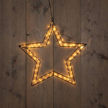 Anna's Collection - B.O.T. Outdoor Black Star 50X49,5 cm80 Led Classic