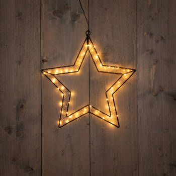 Anna's Collection - B.O.T. Outdoor Black Star 40X40,5 cm60Led Classic