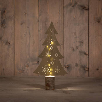 Anna's Collection - B.O. Paper Tree Gold 31 cm 10Led Warm White 2Xaa