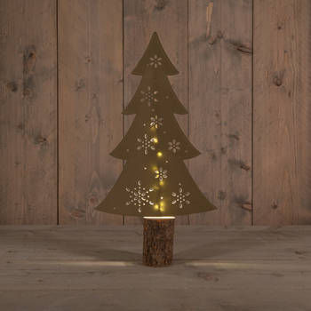 Anna's Collection - B.O. Paper Tree Gold 41 cm 10Led Warm White 2Xaa