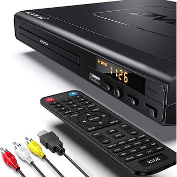 Ryer DVD-speler full HD met foutcorrectie, USB, Regiovrij