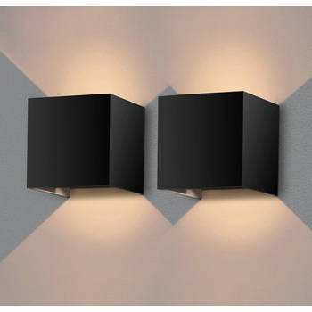 Nince Wandlamp Set van 2 - 12W - Geschikt voor Binnen/Buiten - Industrieel Modern