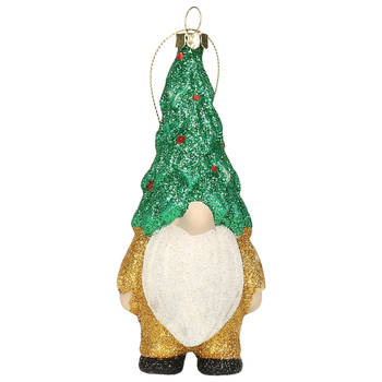 Home and Styling kersthanger gnome/kabouter - kunststof - 12,5 cm - Kersthangers