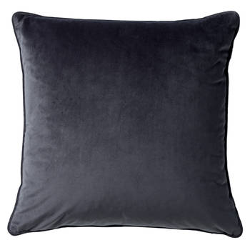 Dutch Decor - FINNA - Kussenhoes 45x45 cm 100% gerecycled polyester - Eco Line collectie - Charcoal Gray - antraciet