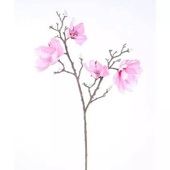 Buitengewoon de Boet - Magnolia Tak 2-taks Pink 86 cm kunstplant