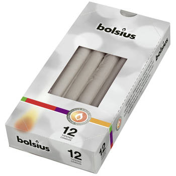 Bolsius - 5 stuks Gotische kaarsen doos 12 warmgrijs.
