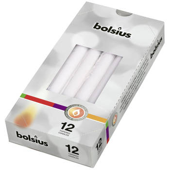 Bolsius - 5 stuks Gotische kaarsen doos 12 wit.