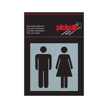 Pickup - Route Alu Picto 80x80 mm toiletten