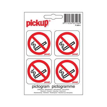 Pickup - Pictogram 10x10cm Verboden te roken