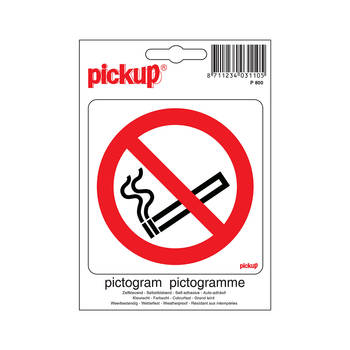 Pickup - Pictogram 10x10cm Verboden te roken