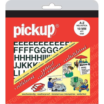 Pickup - Letterboek Helvetica zwart