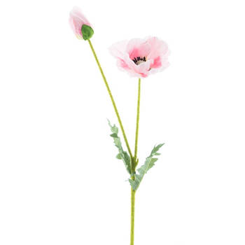Nova Nature - Poppy spray soo pink 62 cm kunstbloemen