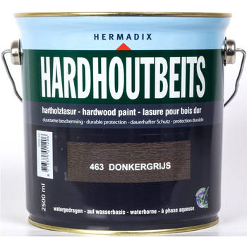 Hermadix - Hardhoutbeits 463 donker grijs 2500 ml