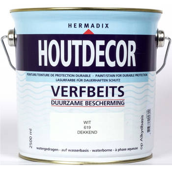 Hermadix - Houtdecor 619 wit 2500 ml