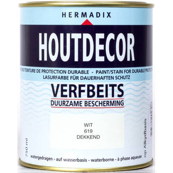 Hermadix - Houtdecor 619 wit 750 ml