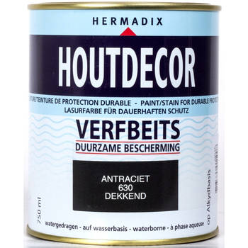 Hermadix - Houtdecor 630 antraciet 750 ml