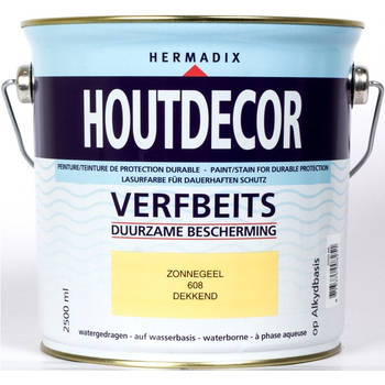 Hermadix - Houtdecor 608 zonnegeel 2500 ml