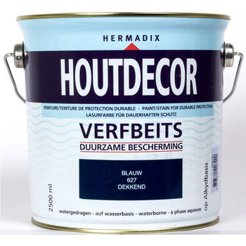 Hermadix - Houtdecor 627 blauw 2500 ml
