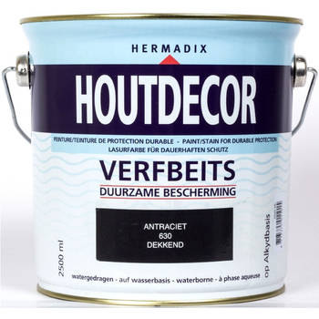 Hermadix - Houtdecor 630 antraciet 2500ml
