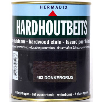 Hermadix - Hardhoutbeits 463 donker grijs 750 ml